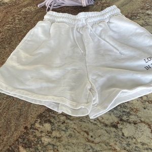 white fox shorts